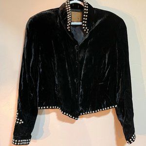 Double D Ranch Vintage Crushed Velvet Jacket / Blazer